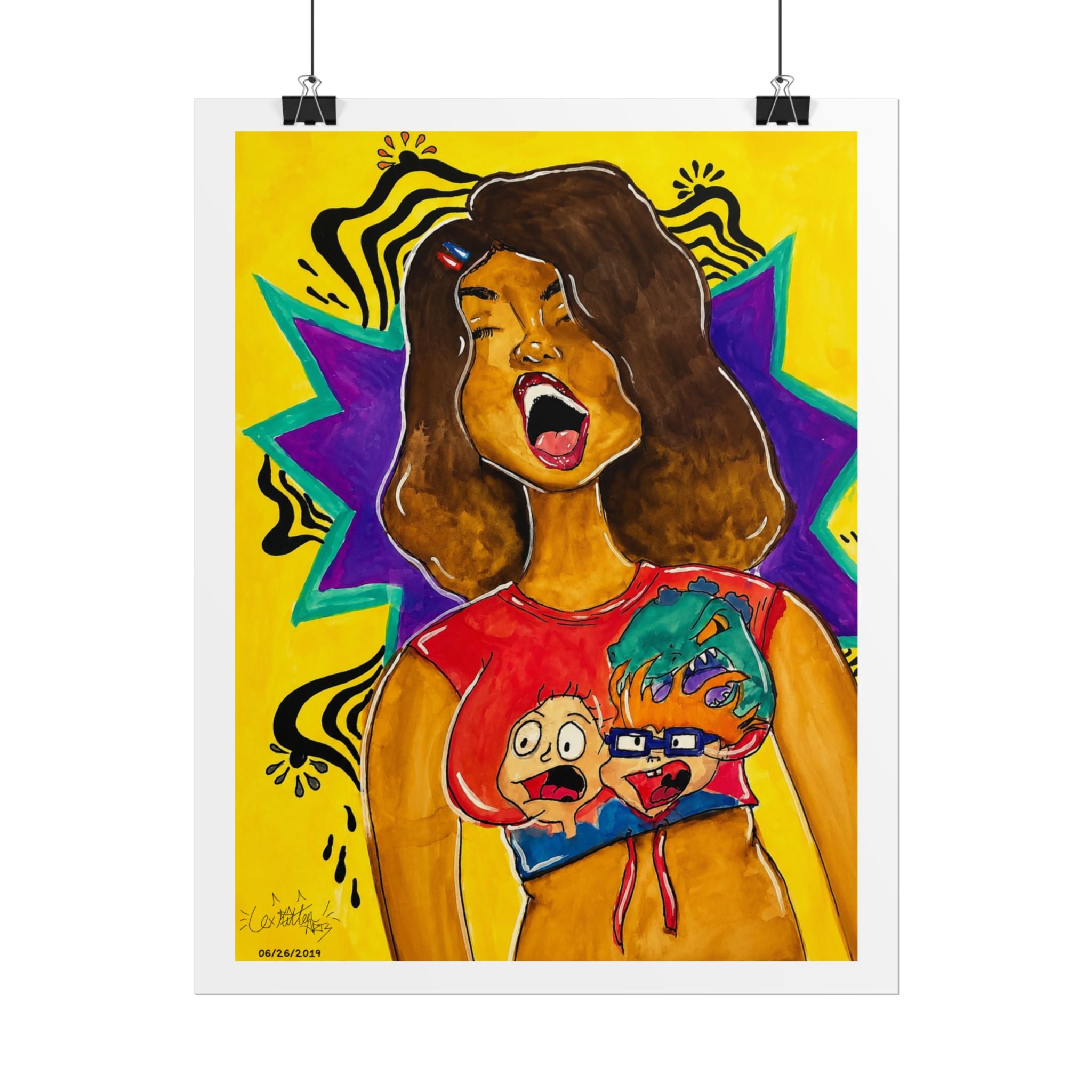 Loud & Proud | Original LexKittenArts Art Print - Part 2 of the Girlhood Chronicles Collection