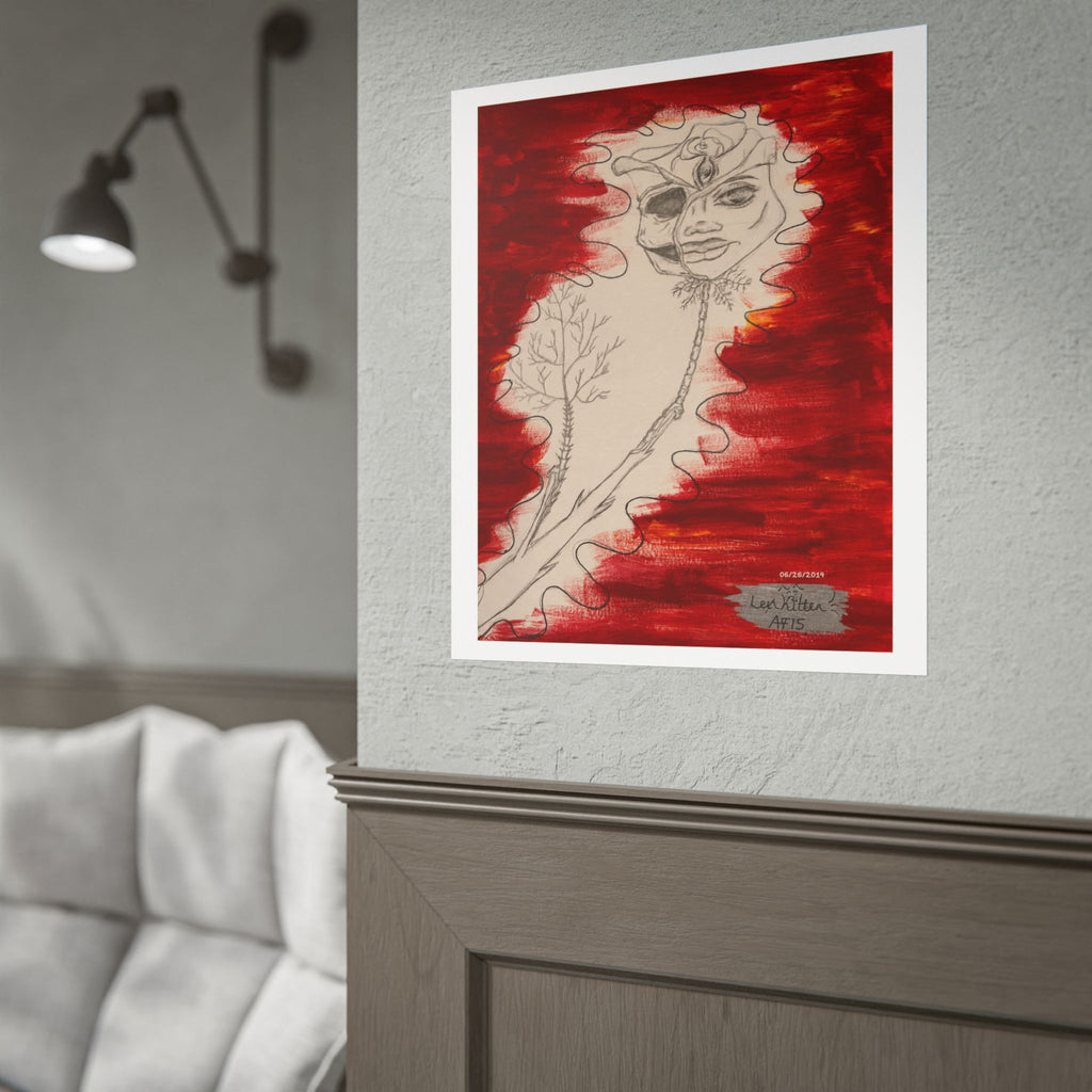 The Rose of Rebirth | Original LexKittenArts Art Print - Part 2 of the Becoming Collection