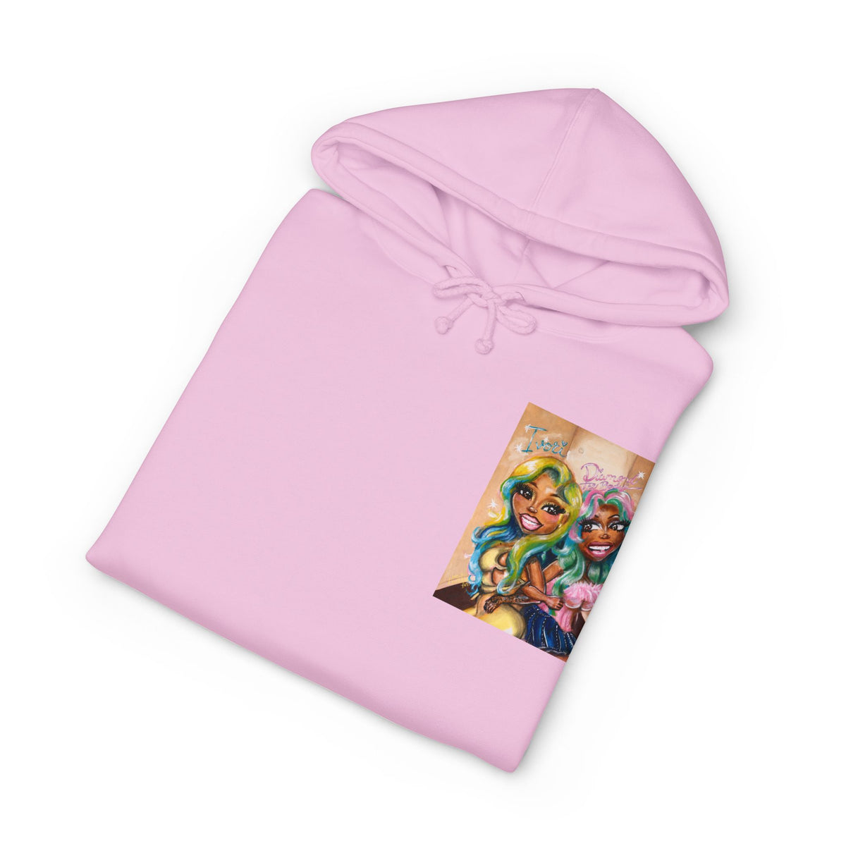 Baddie Duo Art Hoodie | IvoriBabu & Diamond The Body
