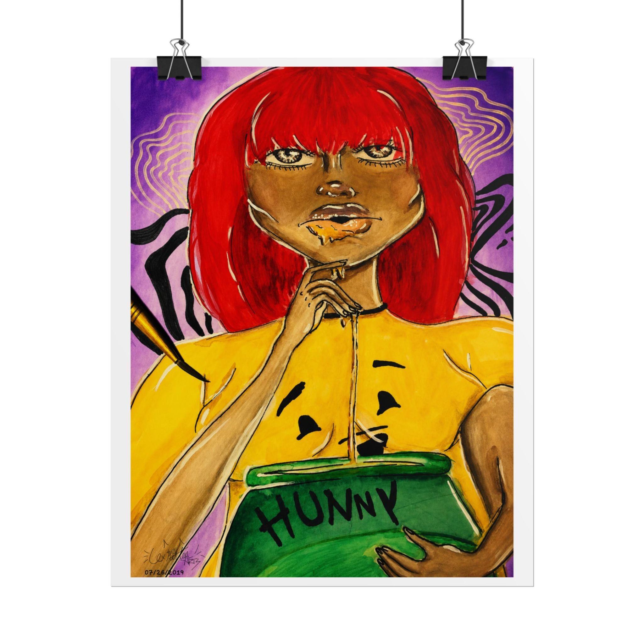 Honey Drip | Original LexKittenArts Art Print - Part 3 of the Girlhood Chronicles Collection