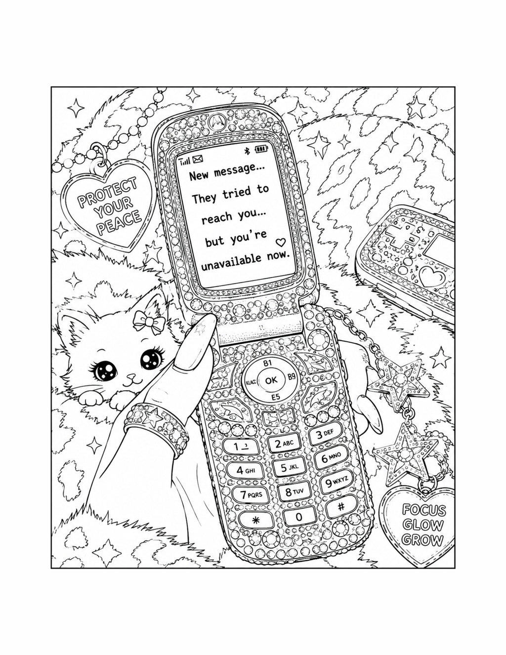 The Y2K Reset Affirmations Coloring Book — Hardcover