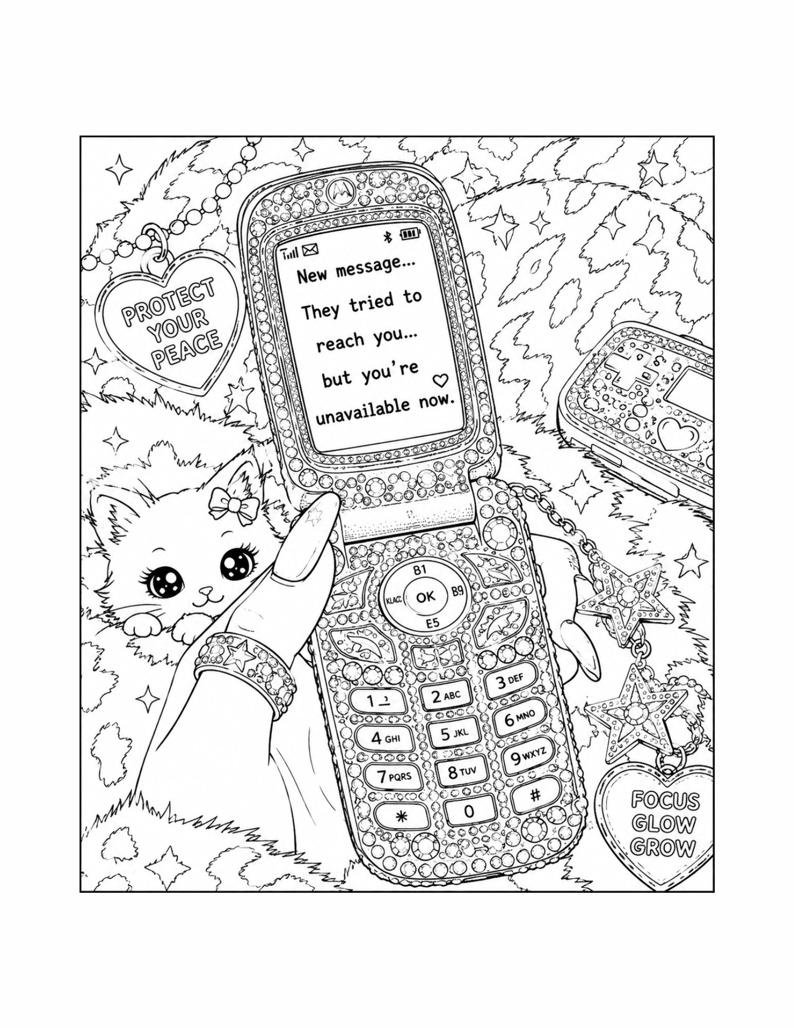 The Y2K Reset Affirmations Coloring Book — Hardcover