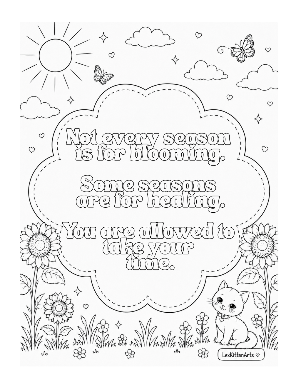Hot Girl Healing Summer Affirmations Coloring Book (Hardcover)