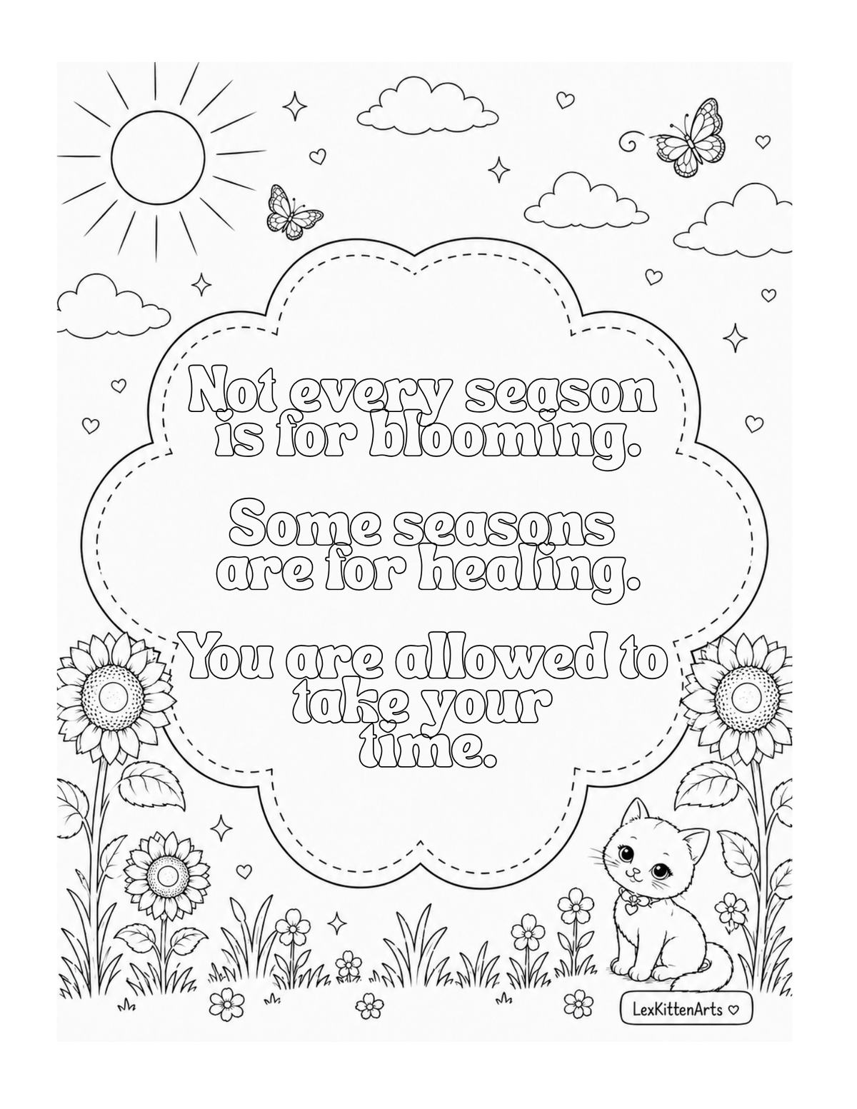 Hot Girl Healing Summer Affirmations Coloring Book (Hardcover)
