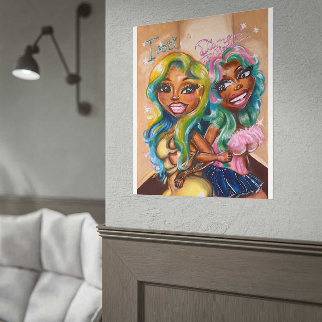 Baddie Duo "IvoriBabu & Diamond The Body" Art Print