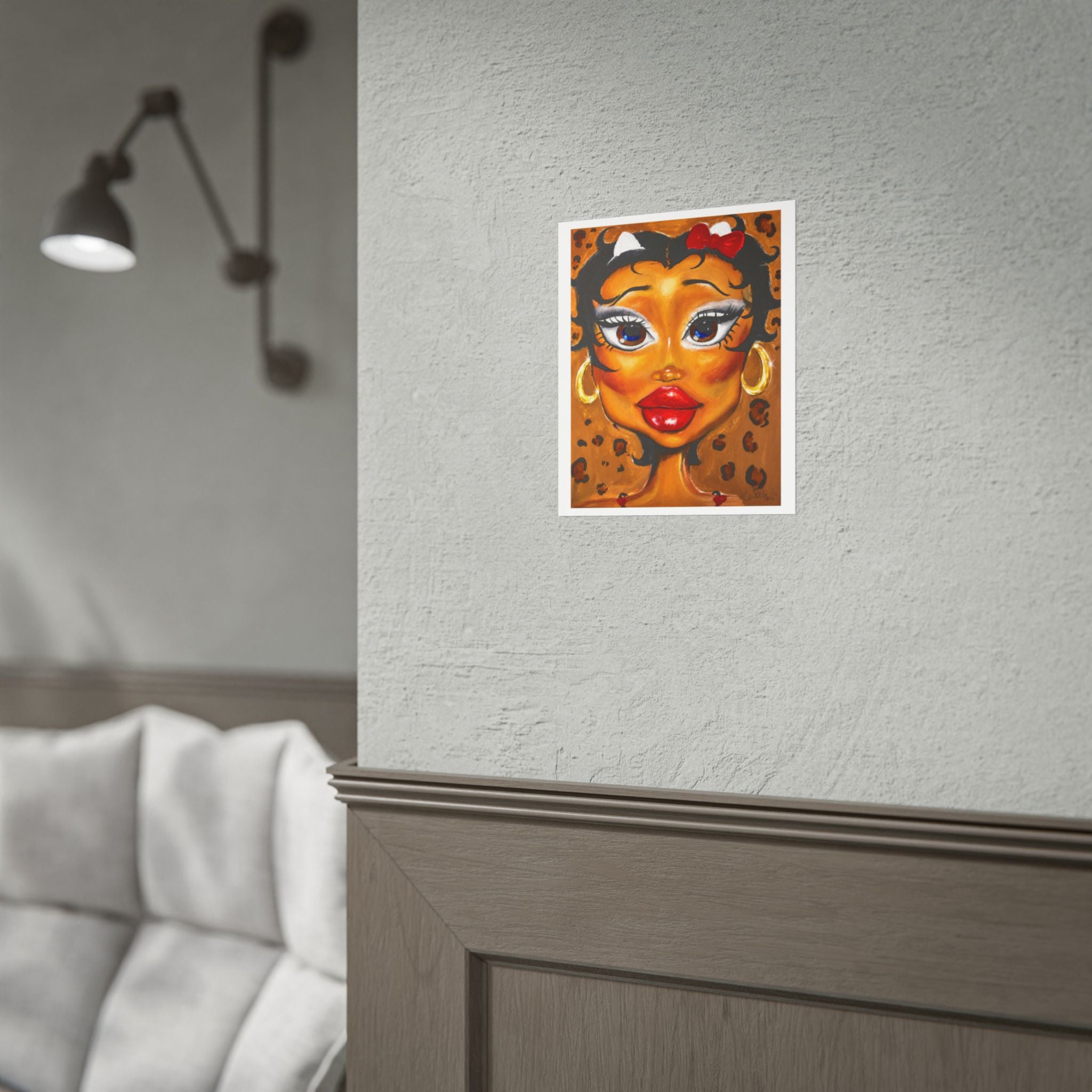 Golden Kitty Energy Wall Art Print | by LexKittenArts
