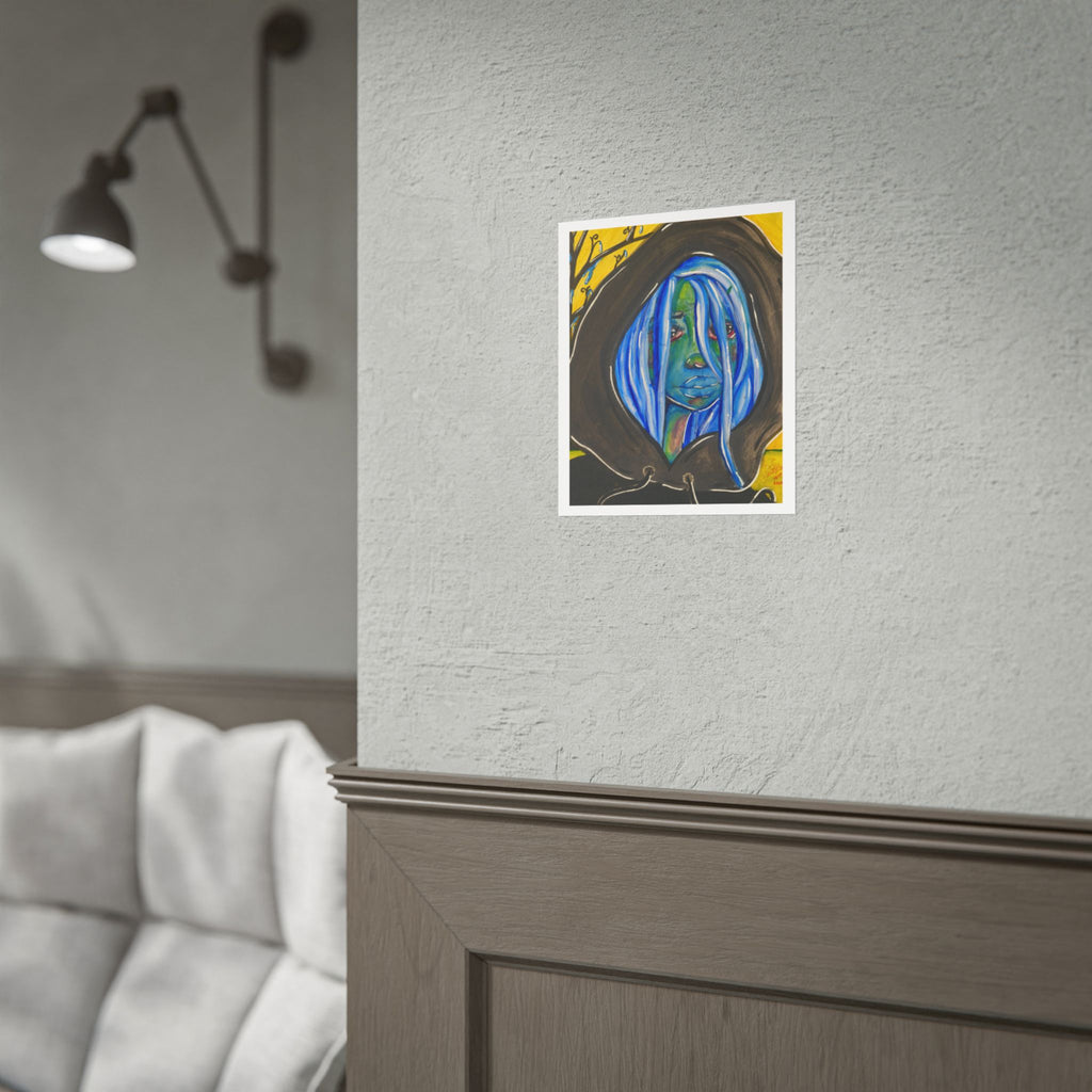 Moody Blue | Original LexKittenArts Art Print