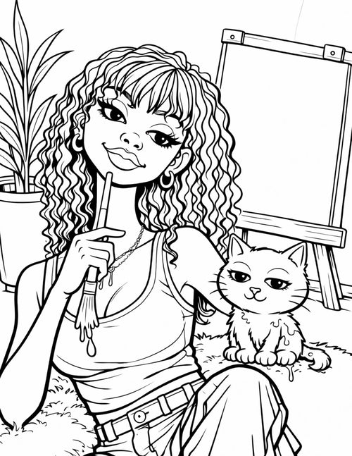 Affirmations Coloring Book: For the Girl Becoming HER (Paperback) 💖✨