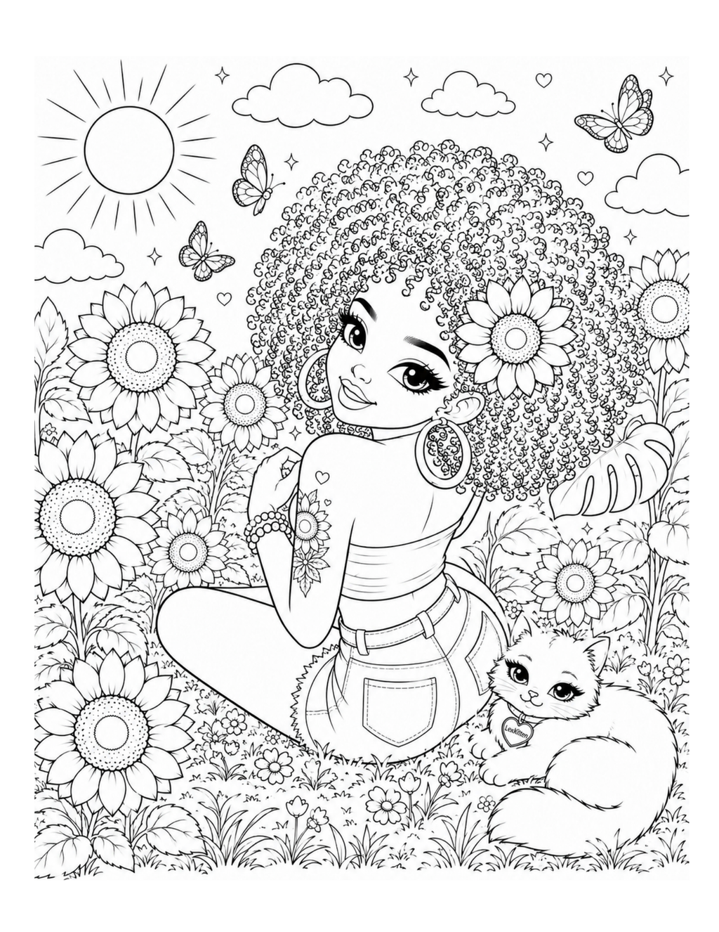 Hot Girl Healing Summer Affirmations Coloring Book (Hardcover)