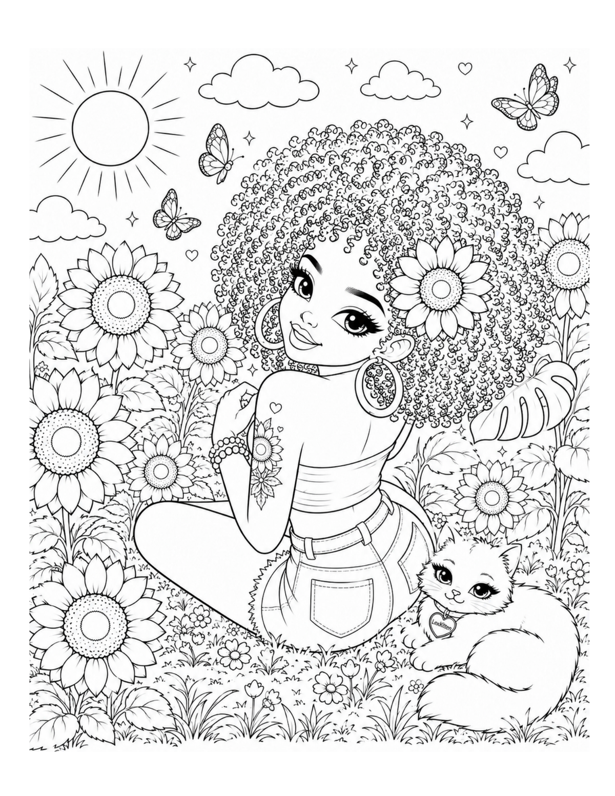 Hot Girl Healing Summer Affirmations Coloring Book (Hardcover)