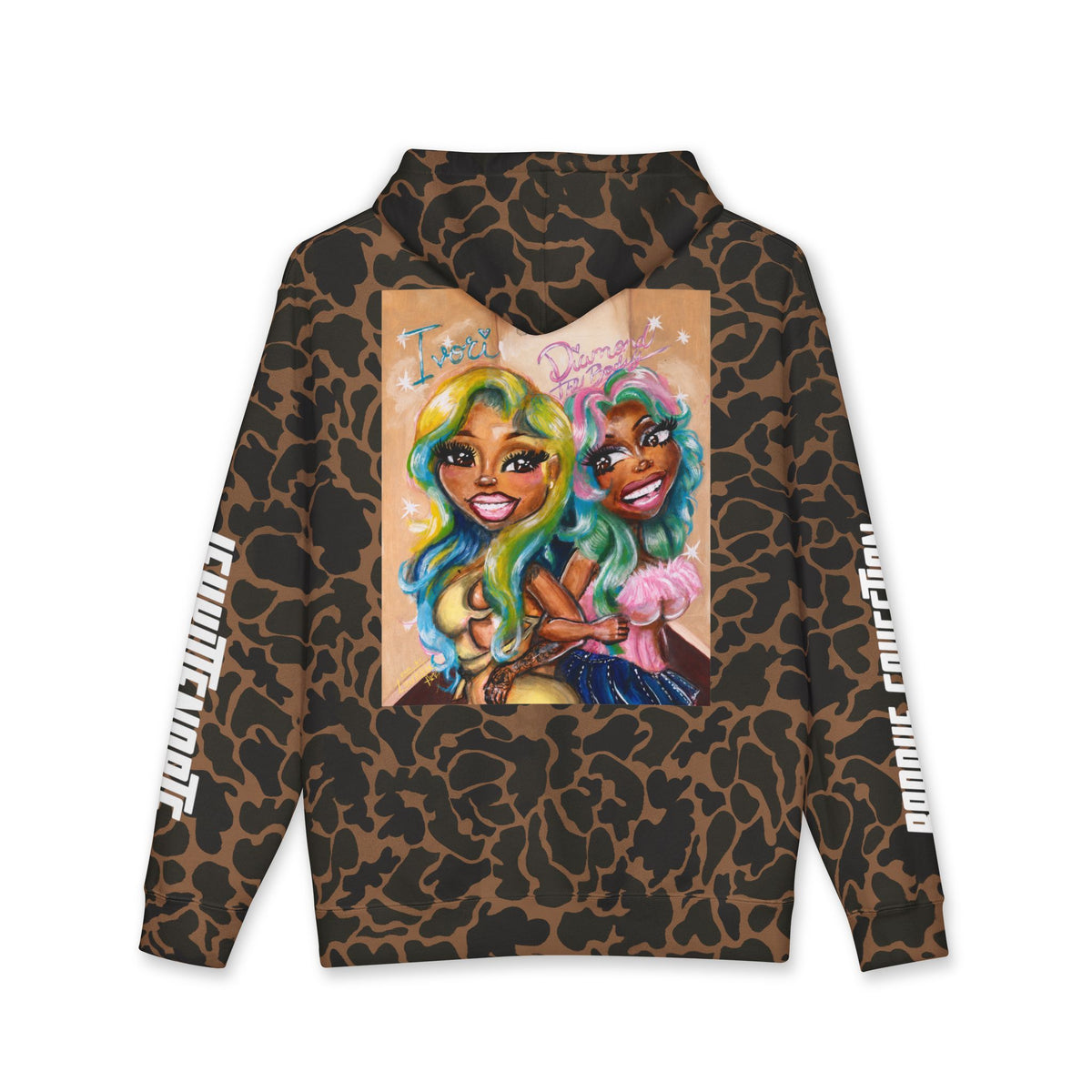 Baddie Duo Art Hoodie | IvoriBabu & Diamond The Body