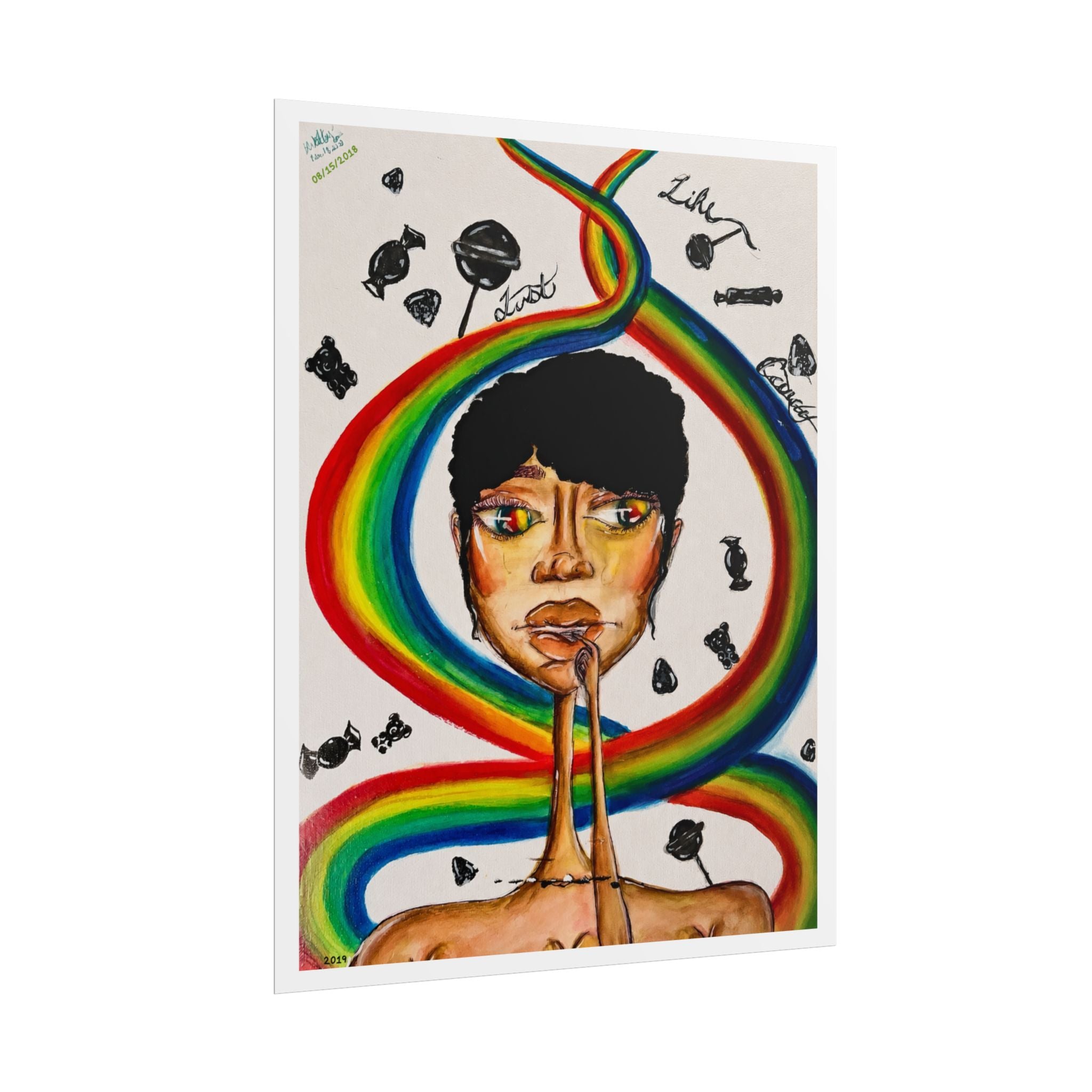 Just Like Candy | Original LexKittenArts Art Print