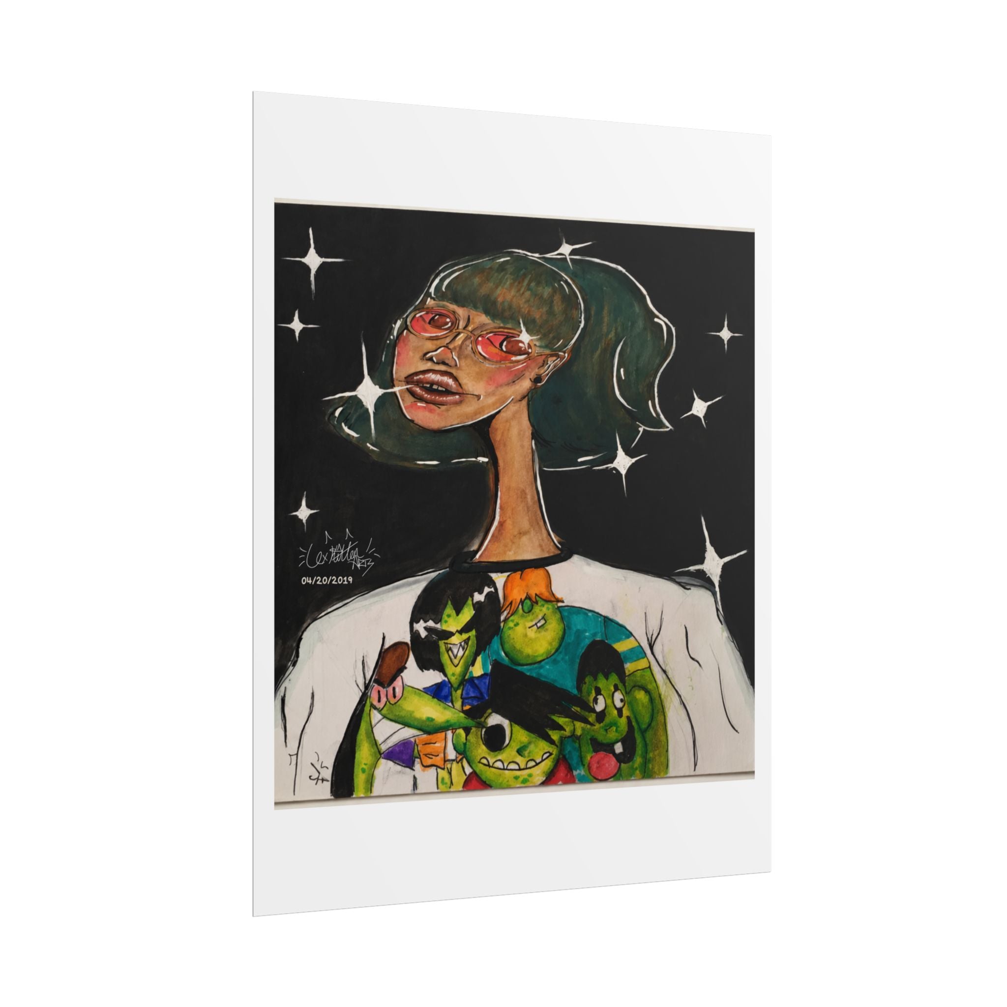 Blazed & Raised | Original LexKittenArts Art Print