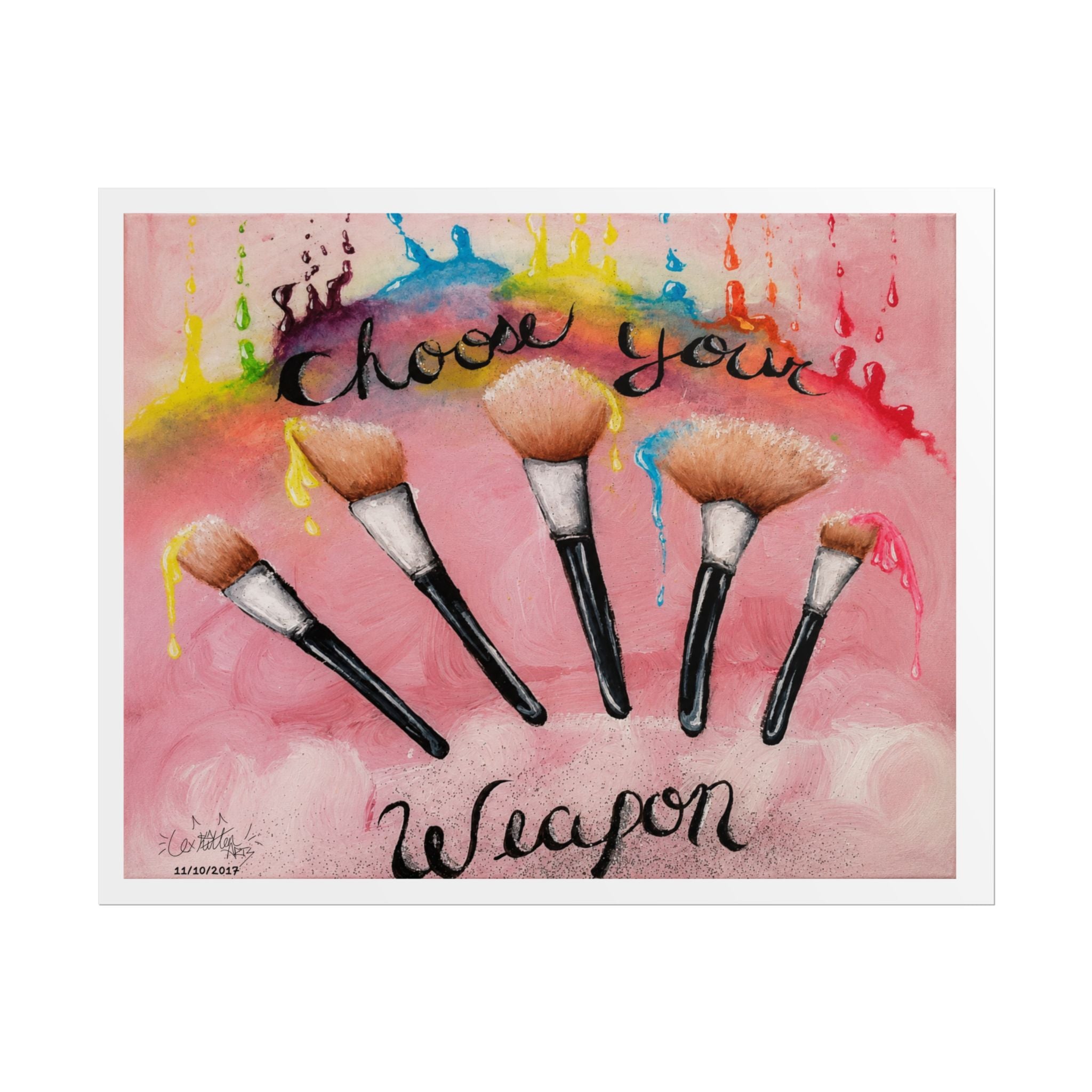 Choose Your Weapon | Original LexKittenArts Art Print