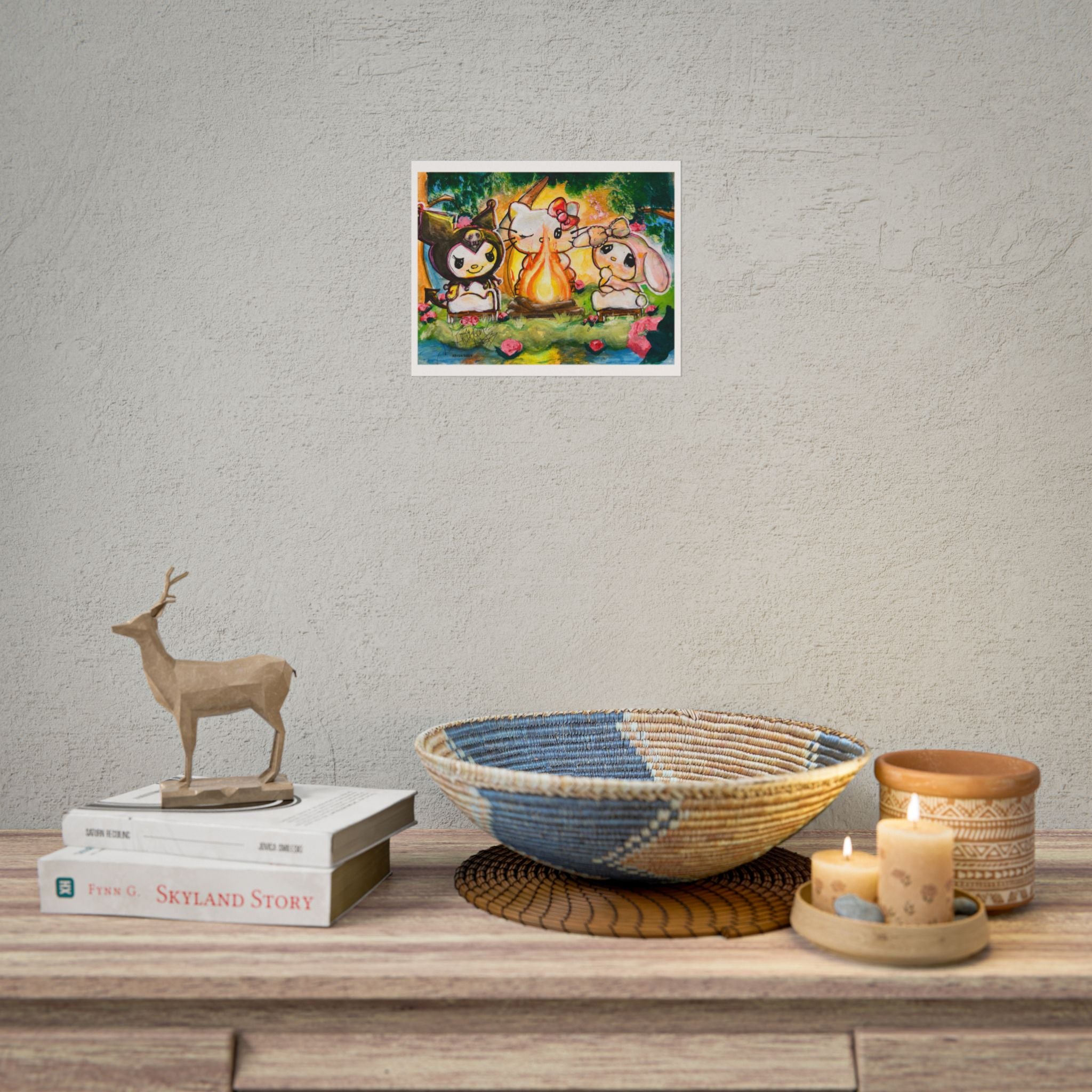 Campfire Friends | Original LexKittenArts Art Print