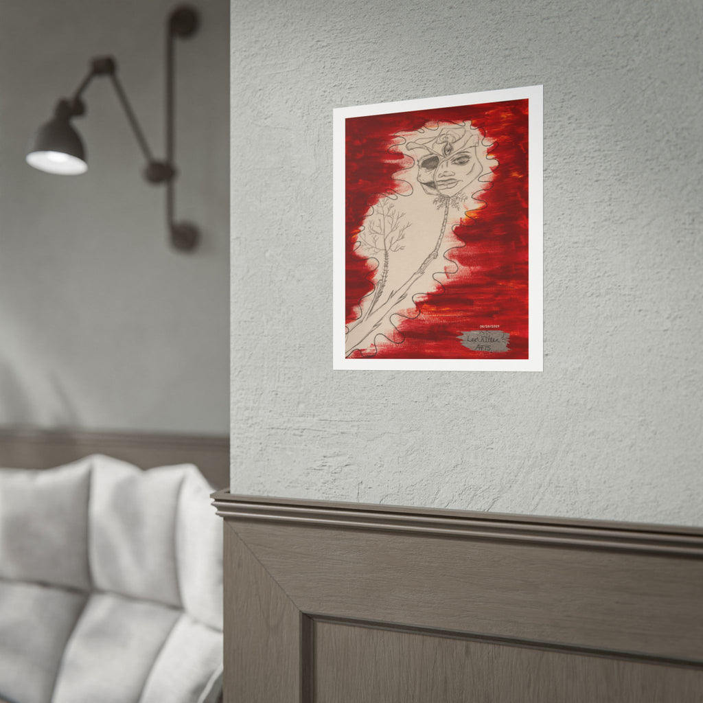 The Rose of Rebirth | Original LexKittenArts Art Print - Part 2 of the Becoming Collection