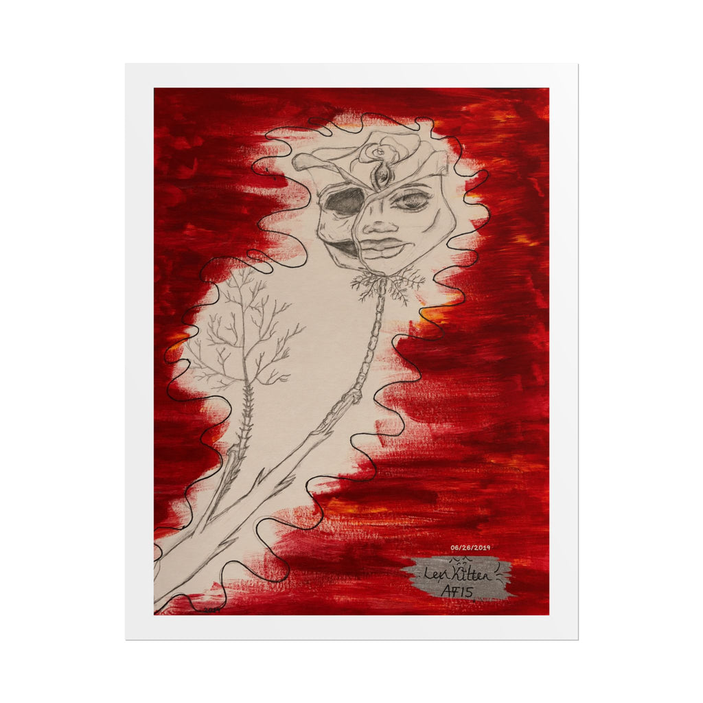 The Rose of Rebirth | Original LexKittenArts Art Print - Part 2 of the Becoming Collection