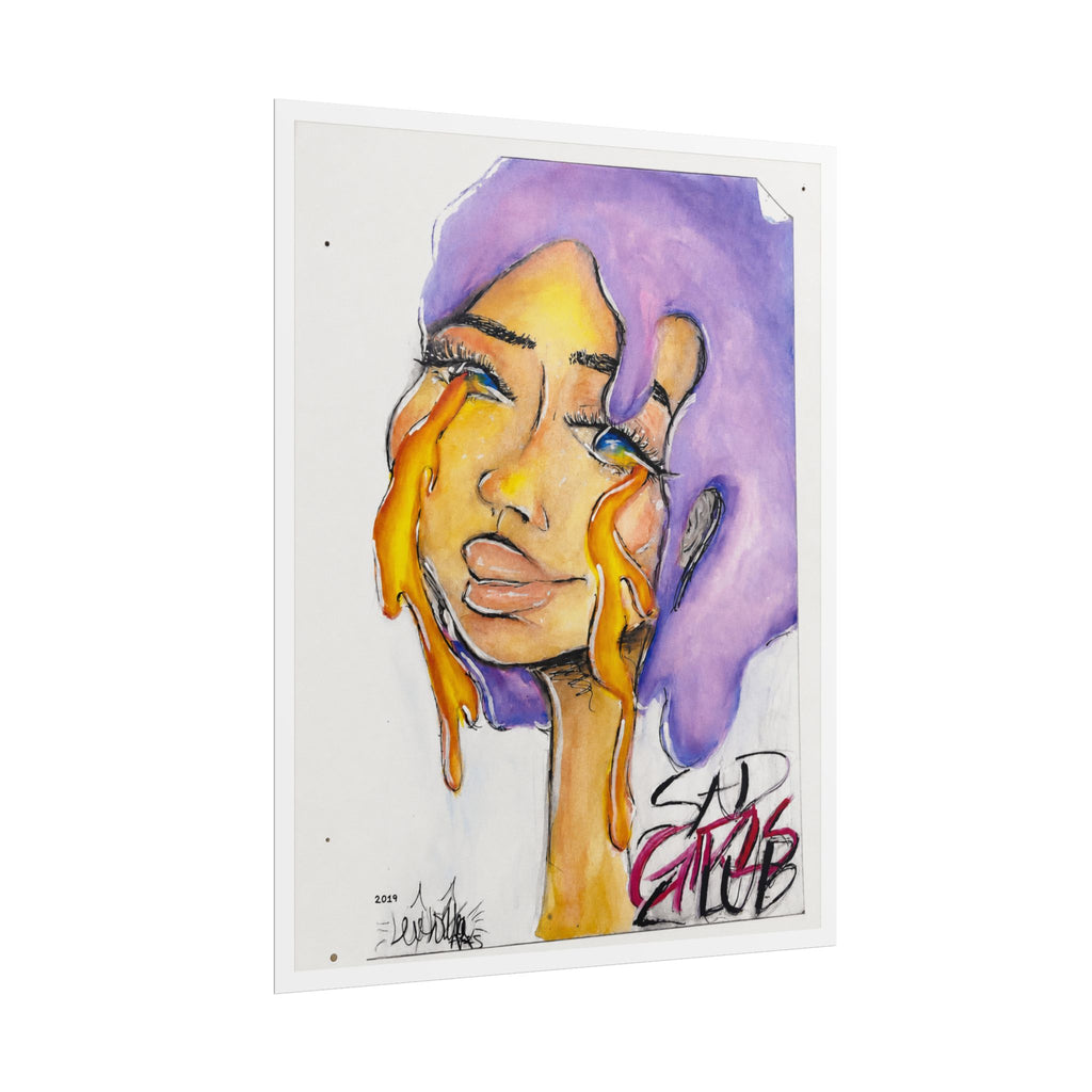 Sad Girls Club | Original LexKittenArts Art Print