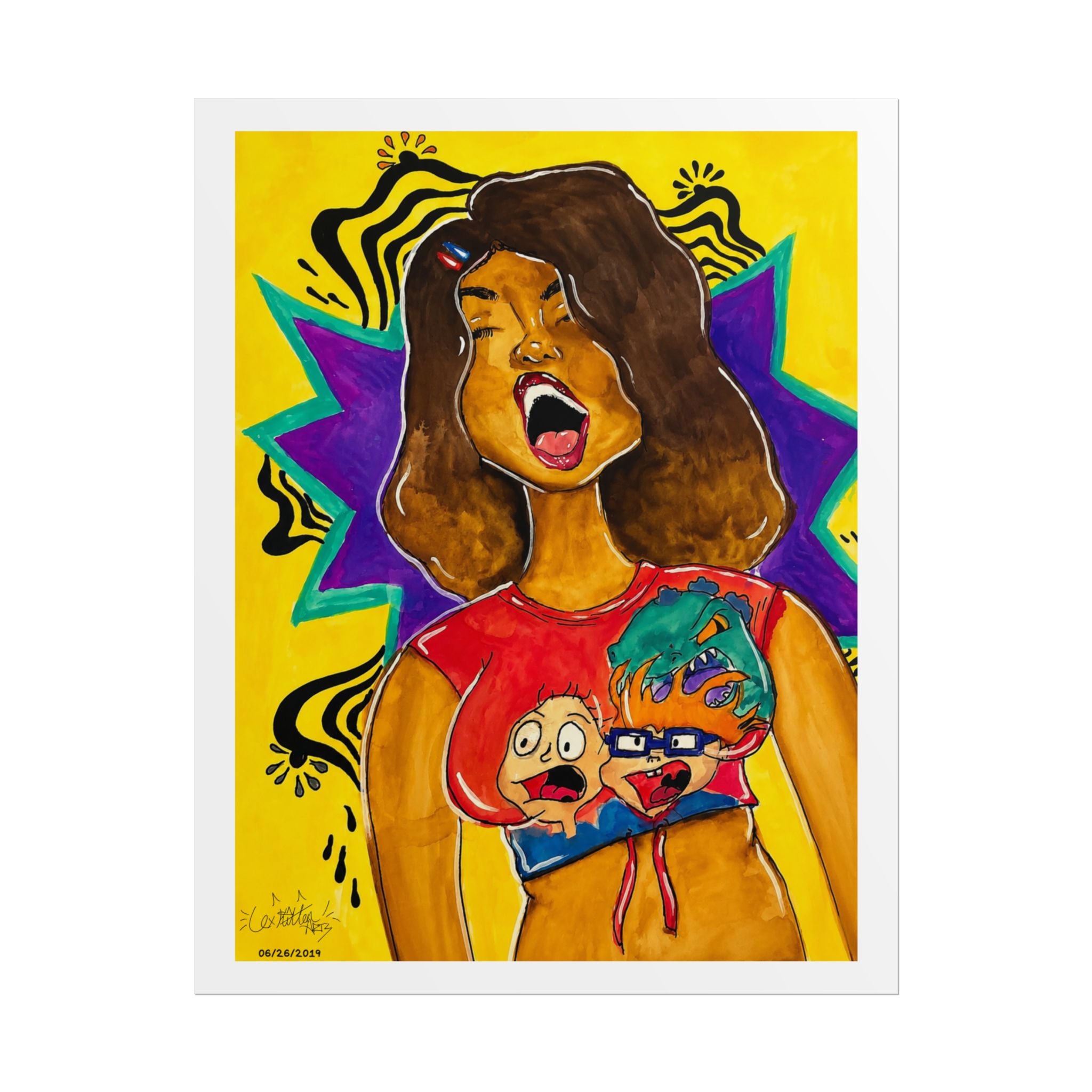 Loud & Proud | Original LexKittenArts Art Print - Part 2 of the Girlhood Chronicles Collection