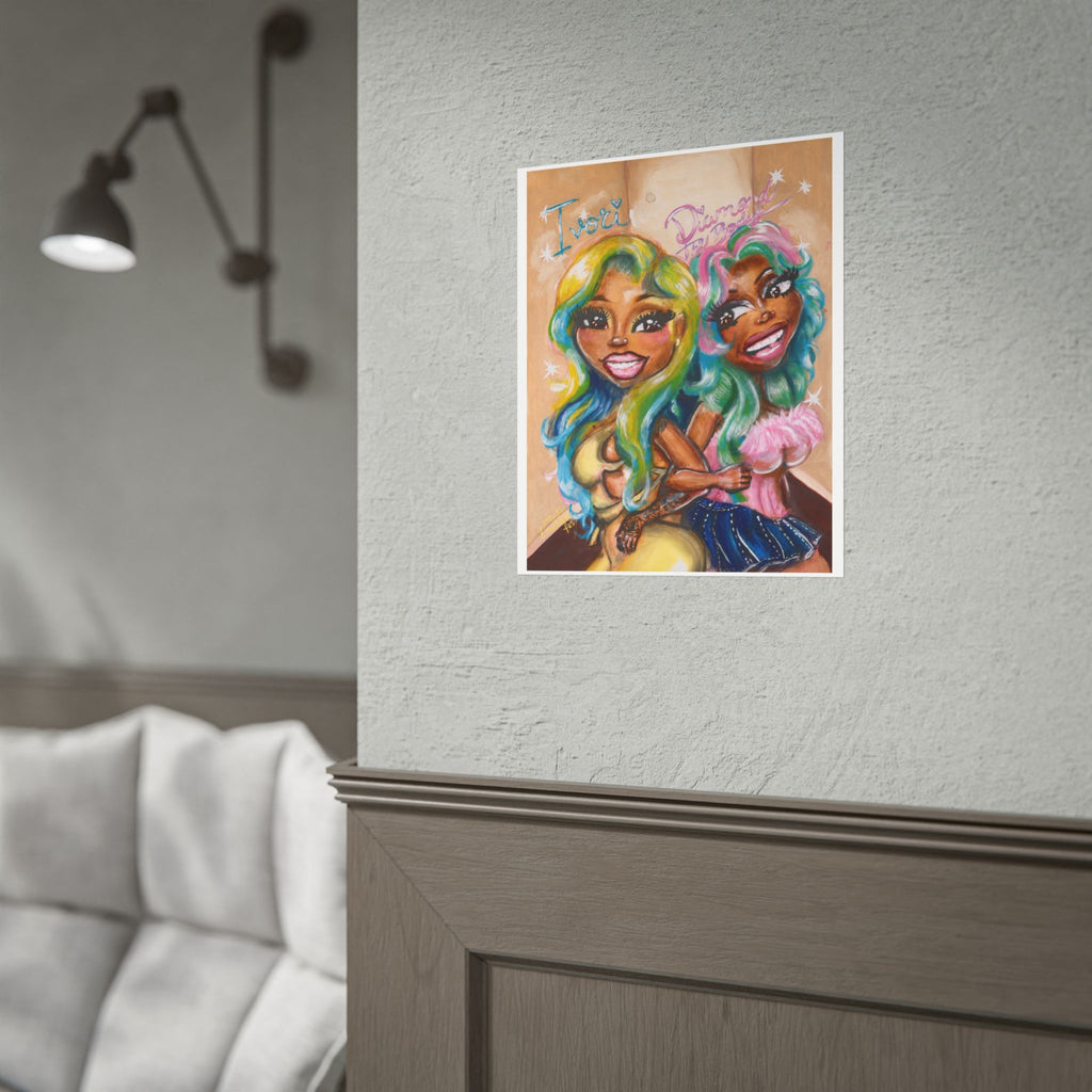 Baddie Duo "IvoriBabu & Diamond The Body" Art Print