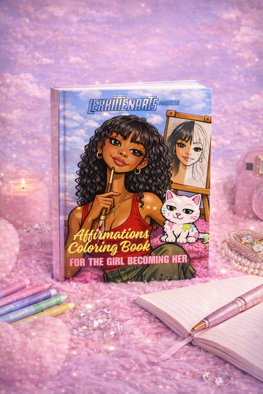 Affirmations Coloring Book: For the Girl Becoming HER (Hardcover)
