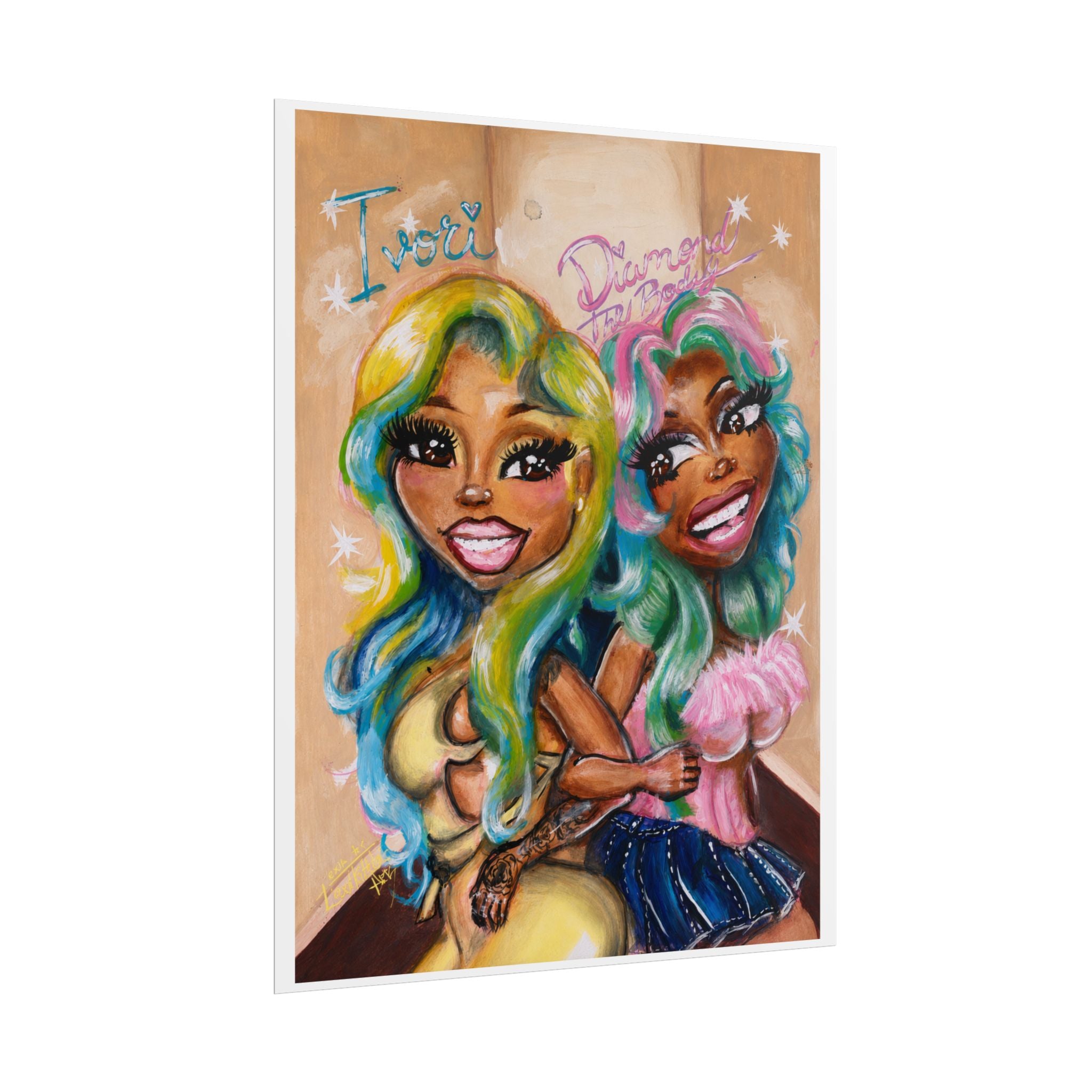 Baddie Duo "IvoriBabu & Diamond The Body" Art Print