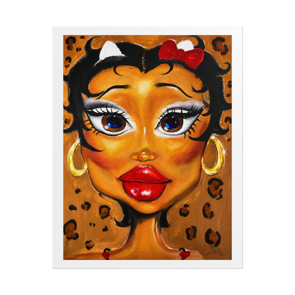Golden Kitty Energy Wall Art Print | by LexKittenArts