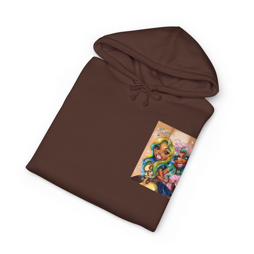 Baddie Duo Art Hoodie | IvoriBabu & Diamond The Body