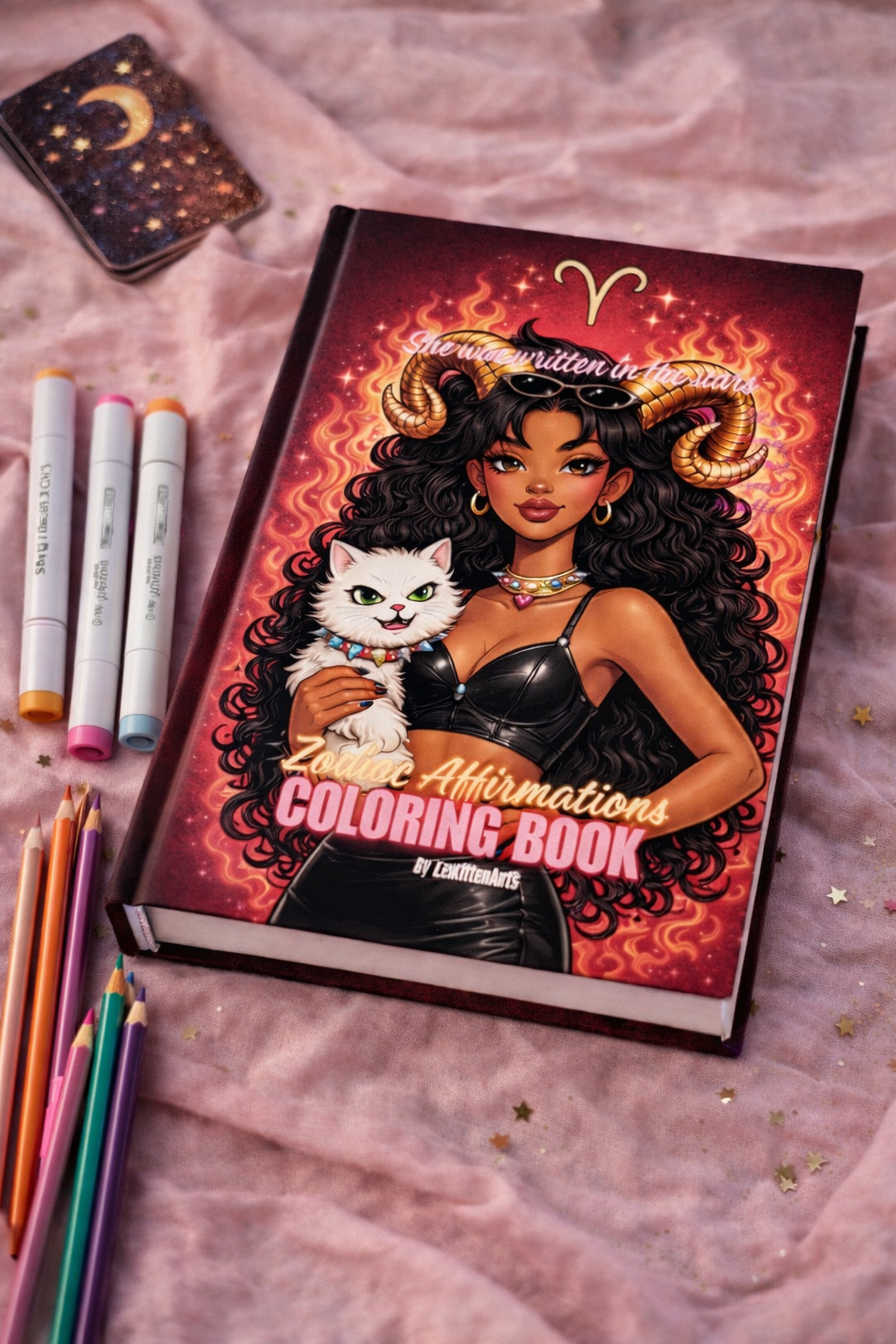 Zodiac Affirmations Coloring Book (Hardcover) ✨🔮