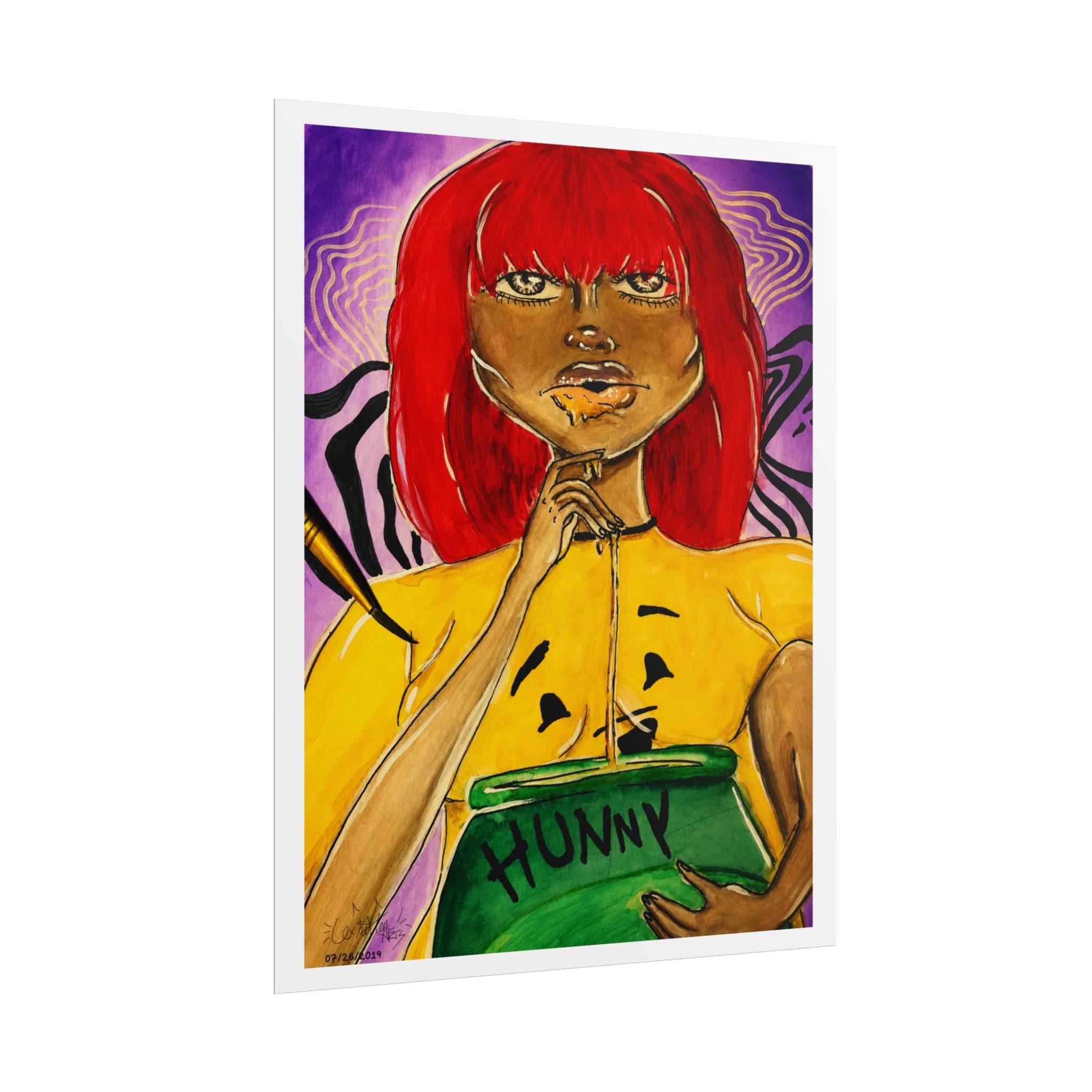 Honey Drip | Original LexKittenArts Art Print - Part 3 of the Girlhood Chronicles Collection