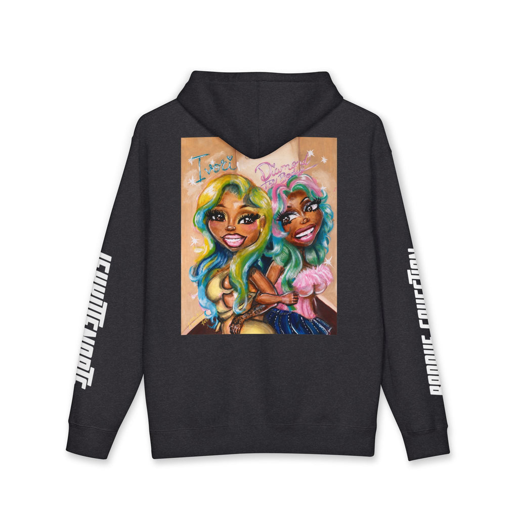 Baddie Duo Art Hoodie | IvoriBabu & Diamond The Body