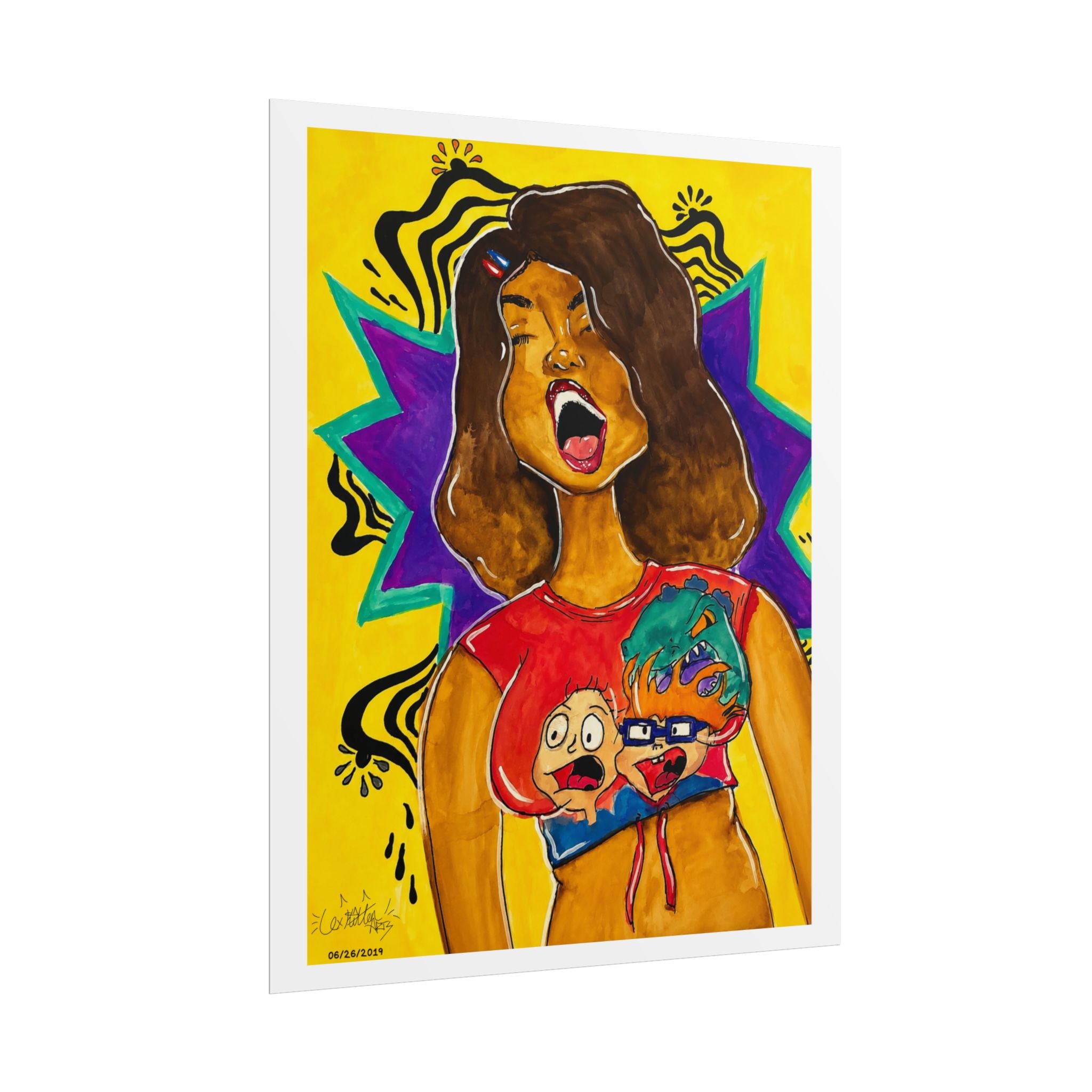 Loud & Proud | Original LexKittenArts Art Print - Part 2 of the Girlhood Chronicles Collection