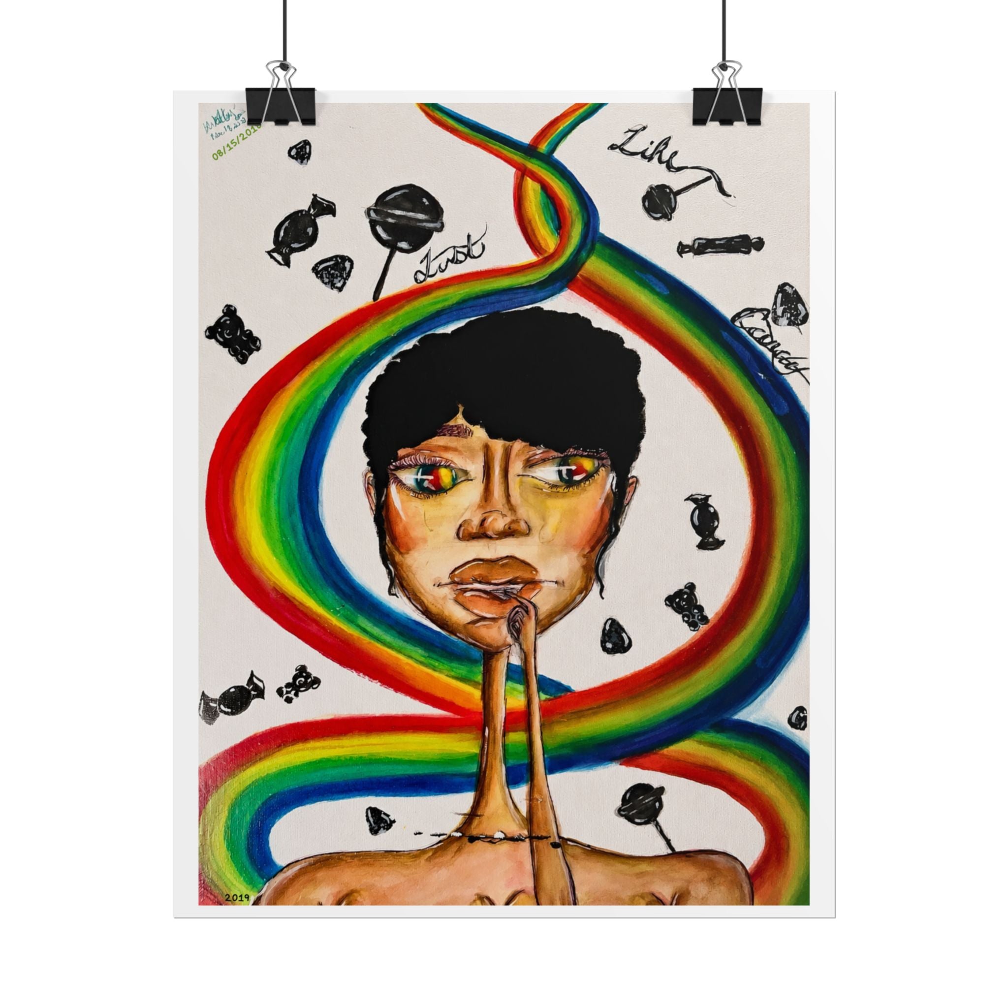 Just Like Candy | Original LexKittenArts Art Print