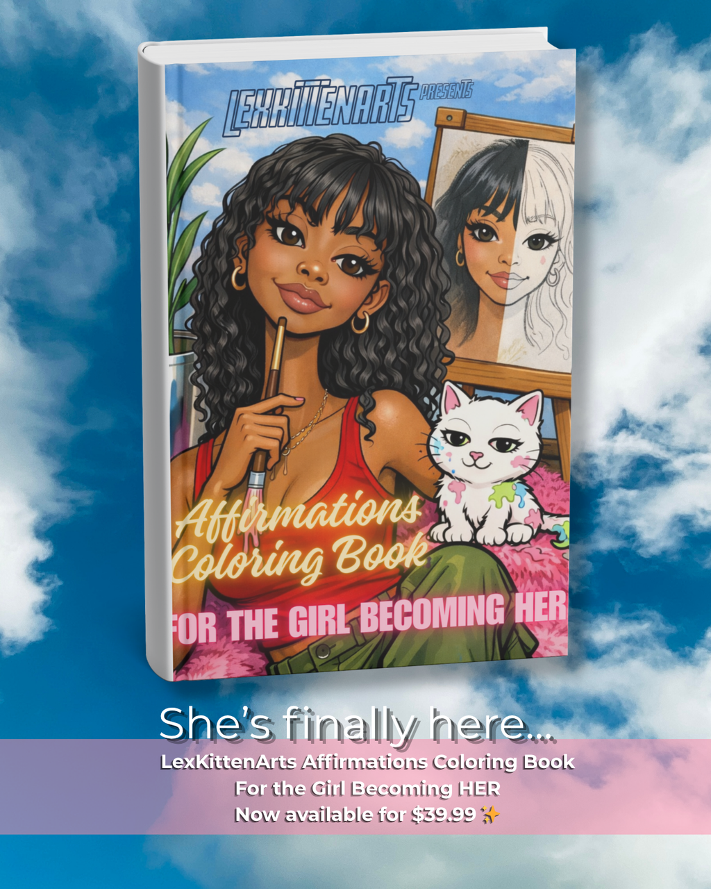 Affirmations Coloring Book: For the Girl Becoming HER (Hardcover)