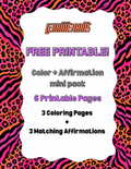 FREE Color + Affirm Printable Pack