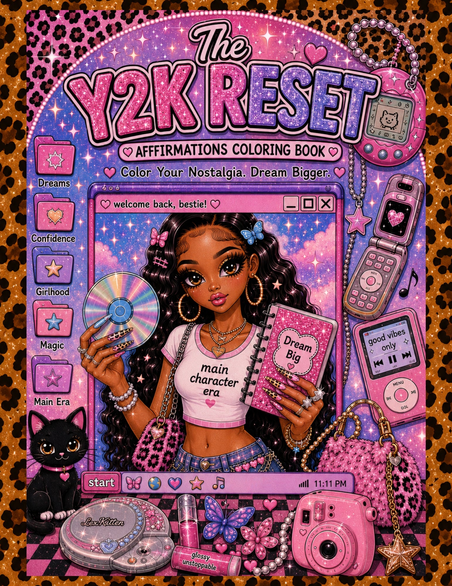 The Y2K Reset Affirmations Coloring Book — Paperback
