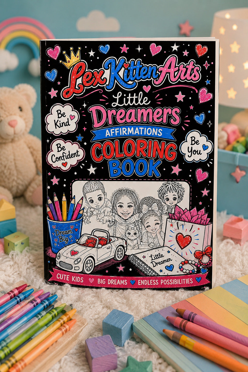 Little Dreamers Affirmations Coloring Book (Hardcover)
